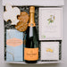 Cheese, crackers, frosted cookie, and NOLA candy, congrats gift basket, cheers gift