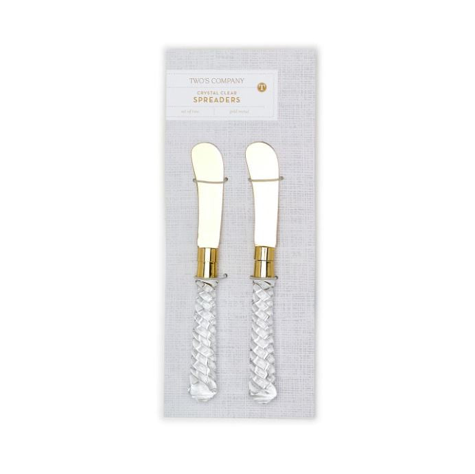 Crystal Clear Set of 2 Spreaders