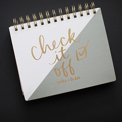 Check It Off Spiral Planner Pad