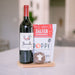 Wine board with snacks red wine basket Christmas gift basket