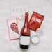 Belle Glos Pinot Noir red wine face mask red velvet gourmet candy bar and candle Valentine gift box