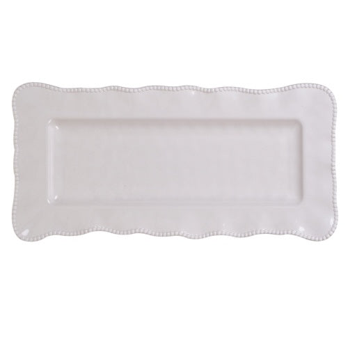 Perlette Cream Rectangular Platter