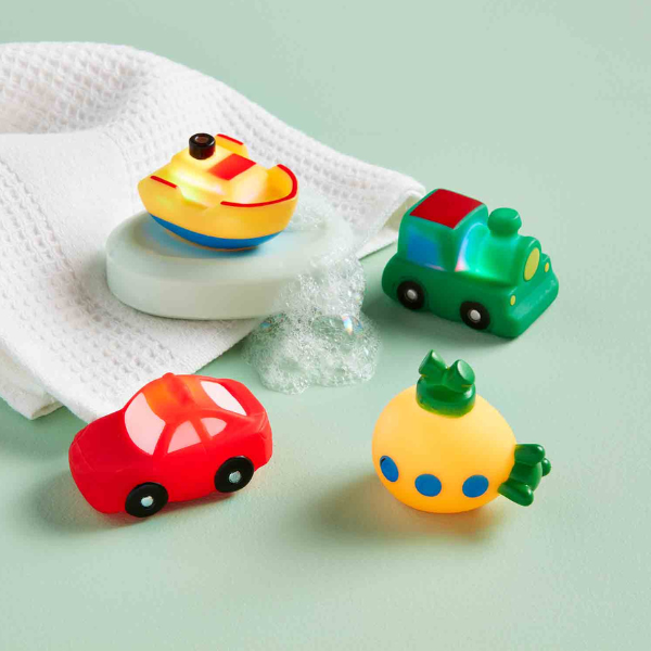 Transportation Light-Up Bath Toy Set
