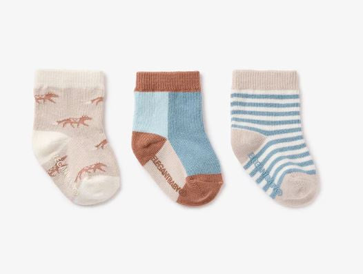 Treehouse Forest 3 Pack Baby Socks